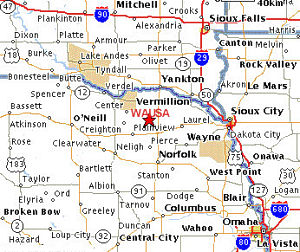 Wausa Location